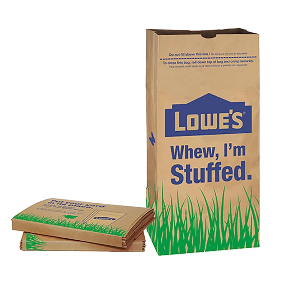 Lowe's Trash Bags 5-Pack 30-Gallon Brown Outdoor Paper Leaf Trash Bag 3 Lowe's Trash Bags 5-Pack 30-Gallon Brown Outdoor Paper Leaf Trash Bag