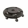 Rubbermaid Commercial Products Trash Can Dollies & Caddies 250-lb Black Plastic Trash Can Dolly -Swiffer Online Trade 00493809