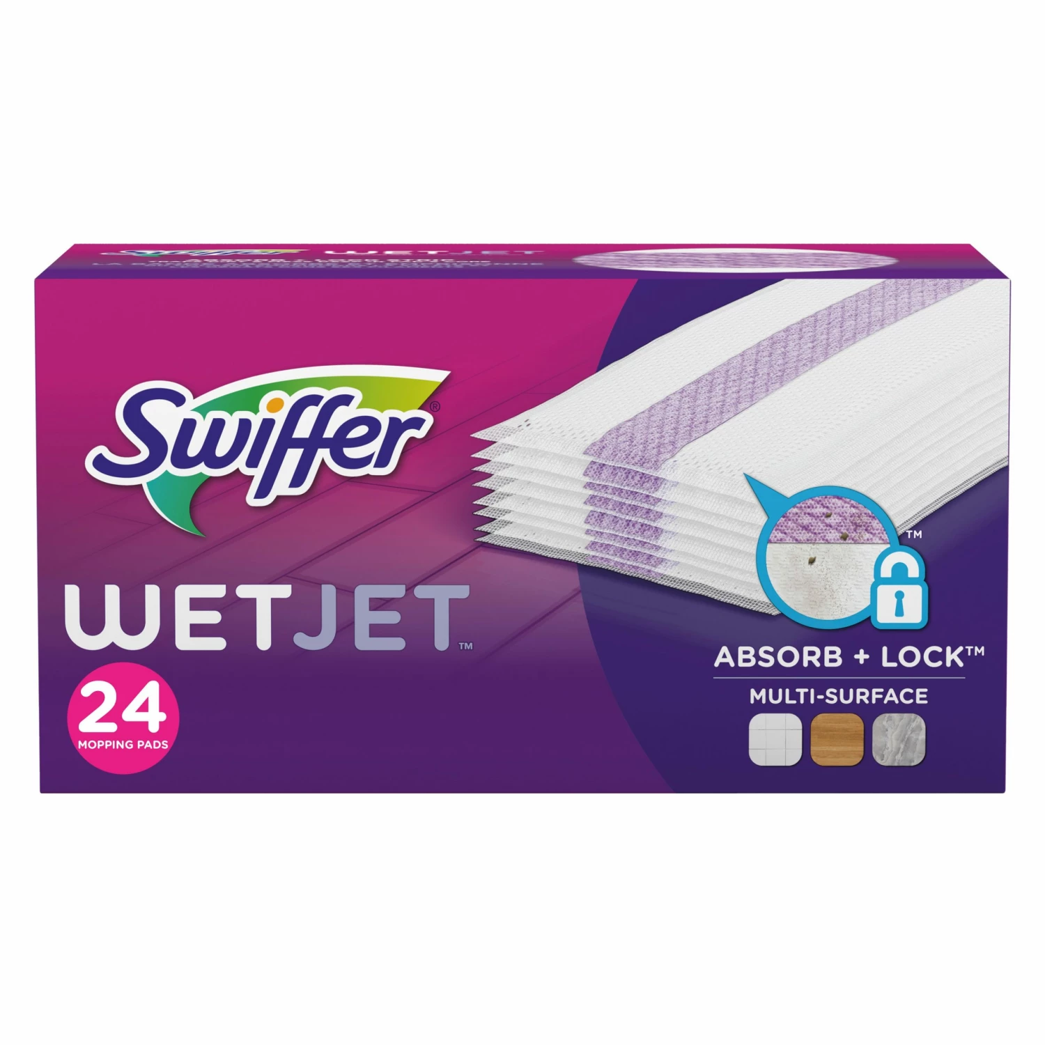 Swiffer Mop Refills & Replacement Heads WetJet Microfiber Refill (24-Pack) 3 Swiffer Mop Refills & Replacement Heads WetJet Microfiber Refill (24-Pack)