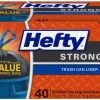 Hefty Trash Bags 40-Pack 33-Gallon Black Outdoor Plastic Construction Trash Bag -Swiffer Online Trade 02218702
