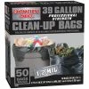 Contractor's Choice Trash Bags Contractor 50-Pack 39-Gallon Black Outdoor Plastic Construction Trash Bag -Swiffer Online Trade 02432060