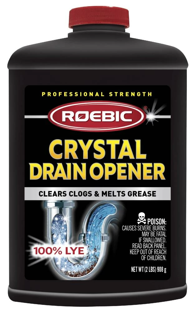 Roebic Laboratories, Inc. Drain Cleaners 2 lb. Heavy Duty Crystal Drain Opener 32-oz Drain Cleaner Crystals 3 Roebic Laboratories, Inc. Drain Cleaners 2 lb. Heavy Duty Crystal Drain Opener 32-oz Drain Cleaner Crystals