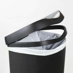 Umbra Trash Cans Cans 50-Liter Nickel Plastic Trash Can with Lid -Swiffer Online Trade 028295524124 08269417