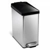 simplehuman Trash Cans 10-Liter Brushed Stainless Steel Metal Touchless Trash Can with Lid -Swiffer Online Trade 03902764 scaled