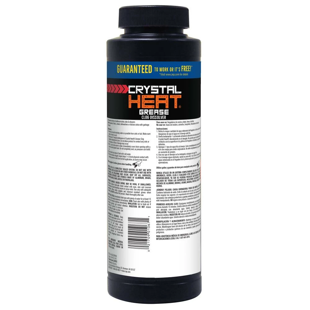 Zep Drain Cleaners Crystal Heat 32-oz Drain Cleaner Crystals 4 Zep Drain Cleaners Crystal Heat 32-oz Drain Cleaner Crystals - Image 2