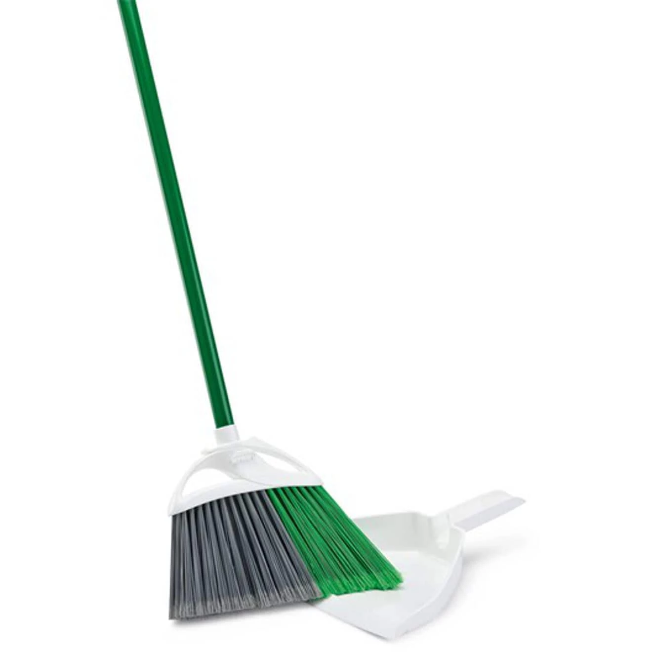 Libman Brooms 11.38-in Poly Fiber Angle with Dustpan Upright Broom 3 Libman Brooms 11.38-in Poly Fiber Angle with Dustpan Upright Broom