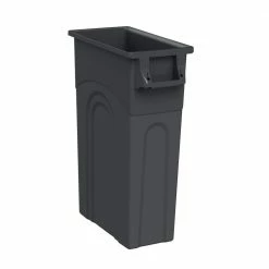 Blue Hawk Trash Cans 23-Gallon Black Plastic Touchless Trash Can