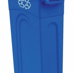 Blue Hawk Recycling Bins 23-Gallon Blue Outdoor Recycling Bin