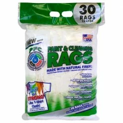 Intex Cleaning Cloths Paint Rags 30-Pack Natural Fiber Blend Cloth