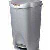 Umbra Trash Cans Cans 50-Liter Nickel Plastic Trash Can with Lid -Swiffer Online Trade 07721725