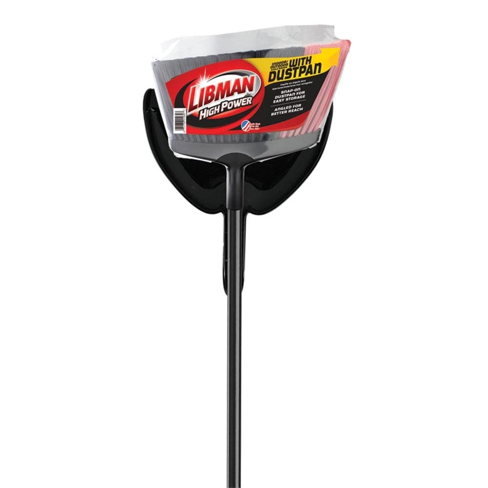 Libman Brooms 14-in Poly Fiber Angle with Dustpan Upright Broom 4 Libman Brooms 14-in Poly Fiber Angle with Dustpan Upright Broom - Image 2