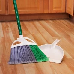 Libman Brooms 11.38-in Poly Fiber Angle with Dustpan Upright Broom 7 Libman Brooms 11.38-in Poly Fiber Angle with Dustpan Upright Broom -Swiffer Online Trade 07982579