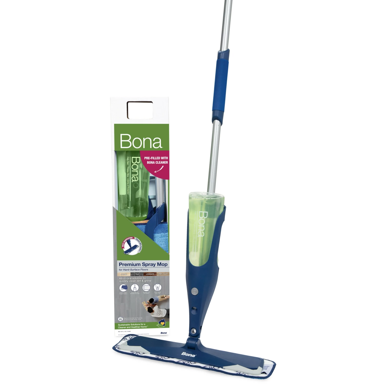 Bona Spray Mops Single Nozzle 34-fl oz Spray Mop 3 Bona Spray Mops Single Nozzle 34-fl oz Spray Mop