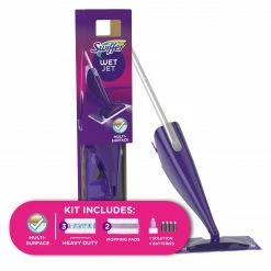 Swiffer Spray Mops WetJet Starter Kit Double Nozzle 16.9-fl oz Spray Mop