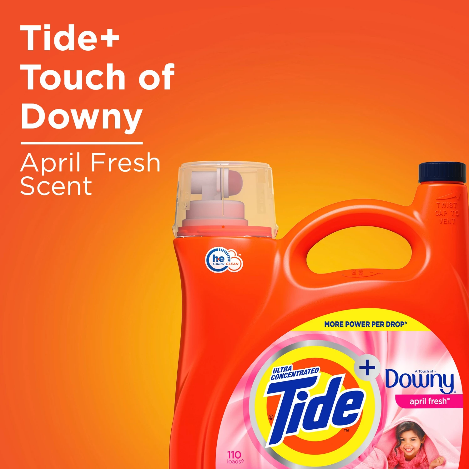 Tide Plus a Touch of Downy 138-fl oz April Fresh HE Laundry Detergent 8 Tide Plus a Touch of Downy 138-fl oz April Fresh HE Laundry Detergent - Image 6