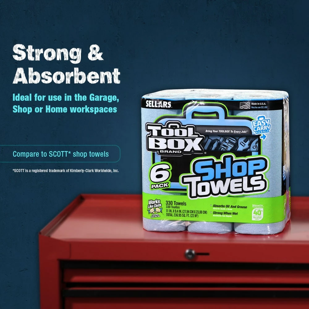 SELLARS Cleaning Cloths 6-Pack Paper Towel 4 SELLARS Cleaning Cloths 6-Pack Paper Towel - Image 2