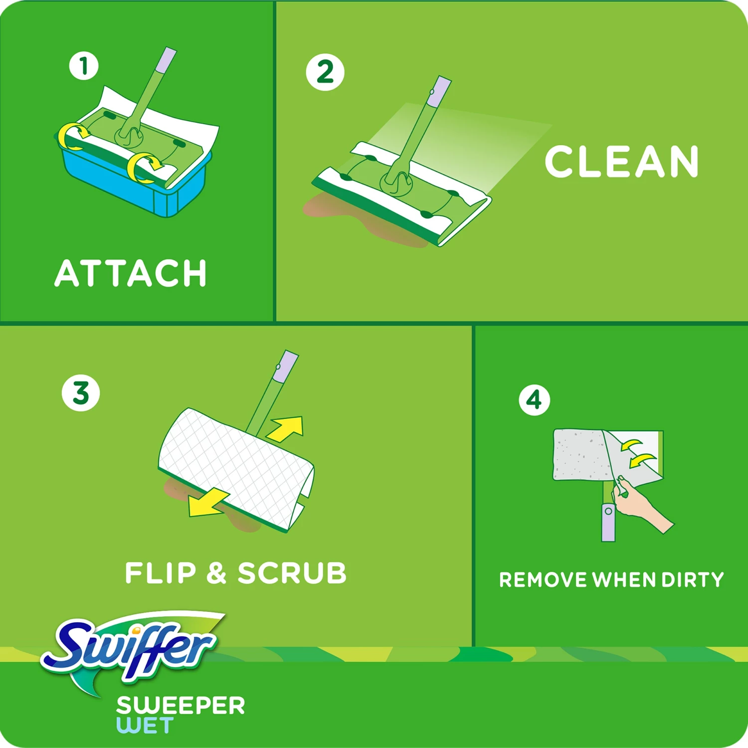 Swiffer Mop Refills & Replacement Heads Sweeper Wet Fresh Scent Microfiber Refill (24-Pack) 10 Swiffer Mop Refills & Replacement Heads Sweeper Wet Fresh Scent Microfiber Refill (24-Pack) - Image 8