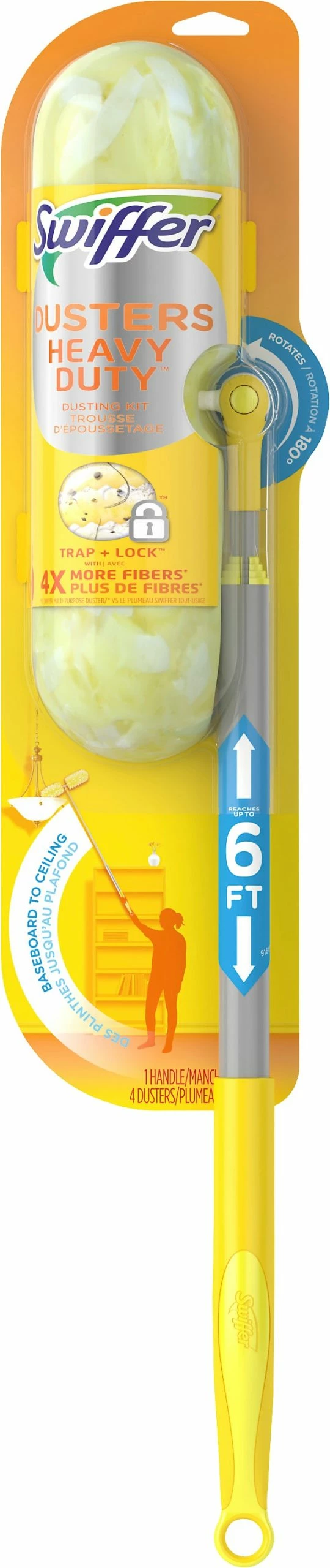 Swiffer Dusters Microfiber Extendable Dusting Wand 5 Swiffer Dusters Microfiber Extendable Dusting Wand - Image 3