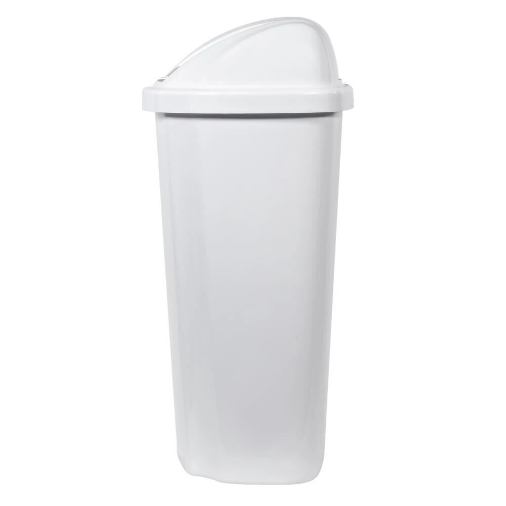 Hefty Trash Cans 13.5-Gallon White Plastic Trash Can with Lid 6 Hefty Trash Cans 13.5-Gallon White Plastic Trash Can with Lid - Image 4