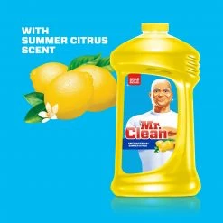Mr. Clean All-Purpose Cleaners Antibacterial multi-surface 128-fl oz Summer Citrus Disinfectant Liquid All-Purpose Cleaner 15 Mr. Clean All-Purpose Cleaners Antibacterial multi-surface 128-fl oz Summer Citrus Disinfectant Liquid All-Purpose Cleaner -Swiffer Online Trade 09966140