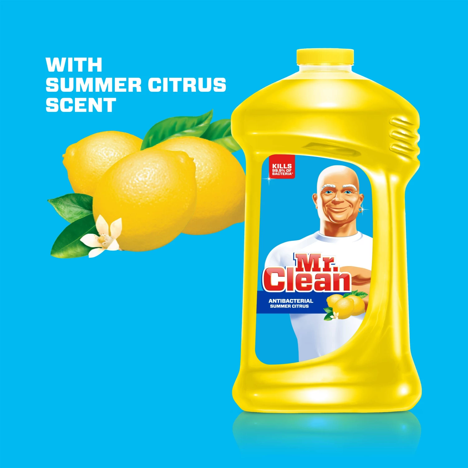 Mr. Clean All-Purpose Cleaners Antibacterial multi-surface 128-fl oz Summer Citrus Disinfectant Liquid All-Purpose Cleaner 8 Mr. Clean All-Purpose Cleaners Antibacterial multi-surface 128-fl oz Summer Citrus Disinfectant Liquid All-Purpose Cleaner - Image 7