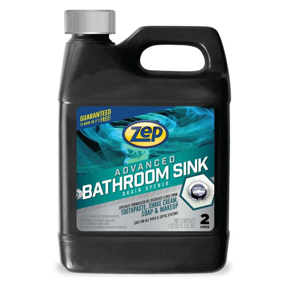 Zep Drain Cleaners Advanced Bathroom Sink Drain Opener Gel 32-oz Drain Cleaner 3 Zep Drain Cleaners Advanced Bathroom Sink Drain Opener Gel 32-oz Drain Cleaner