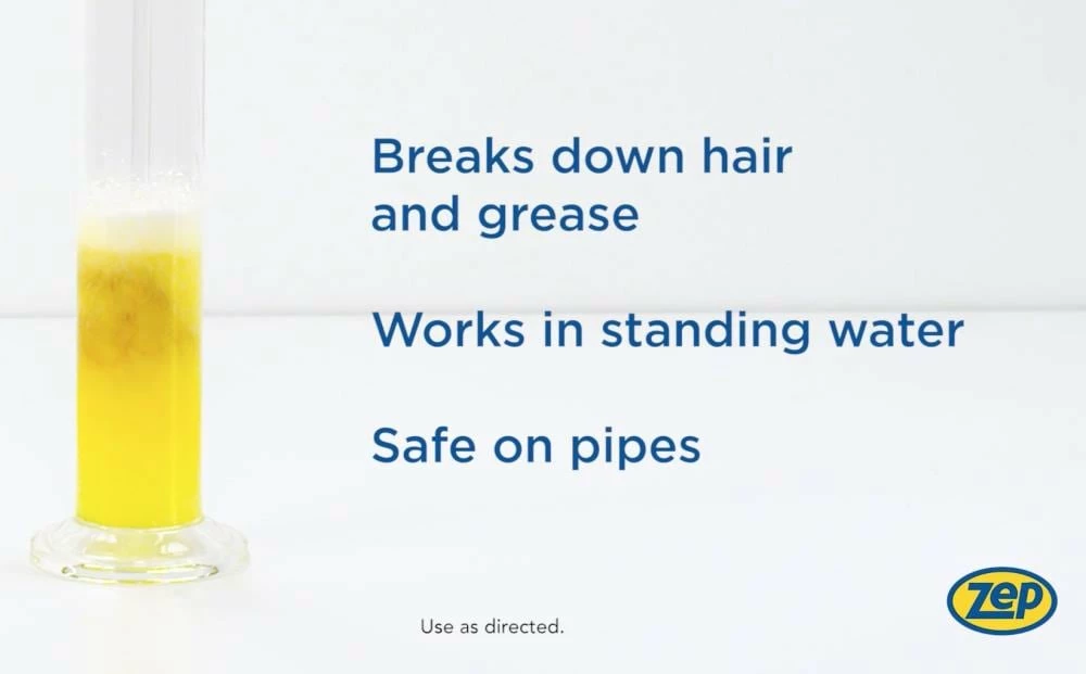 Zep Drain Cleaners Clog Attack Hair and Grease Clog Dissolver Gel 128-oz Drain Cleaner 6 Zep Drain Cleaners Clog Attack Hair and Grease Clog Dissolver Gel 128-oz Drain Cleaner - Image 4