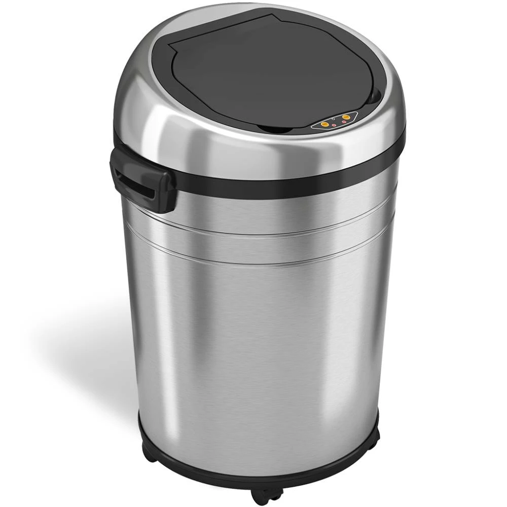 iTouchless Trash Cans 18-Gallon Stainless Steel Metal Touchless Trash Can with Lid 4 iTouchless Trash Cans 18-Gallon Stainless Steel Metal Touchless Trash Can with Lid - Image 2