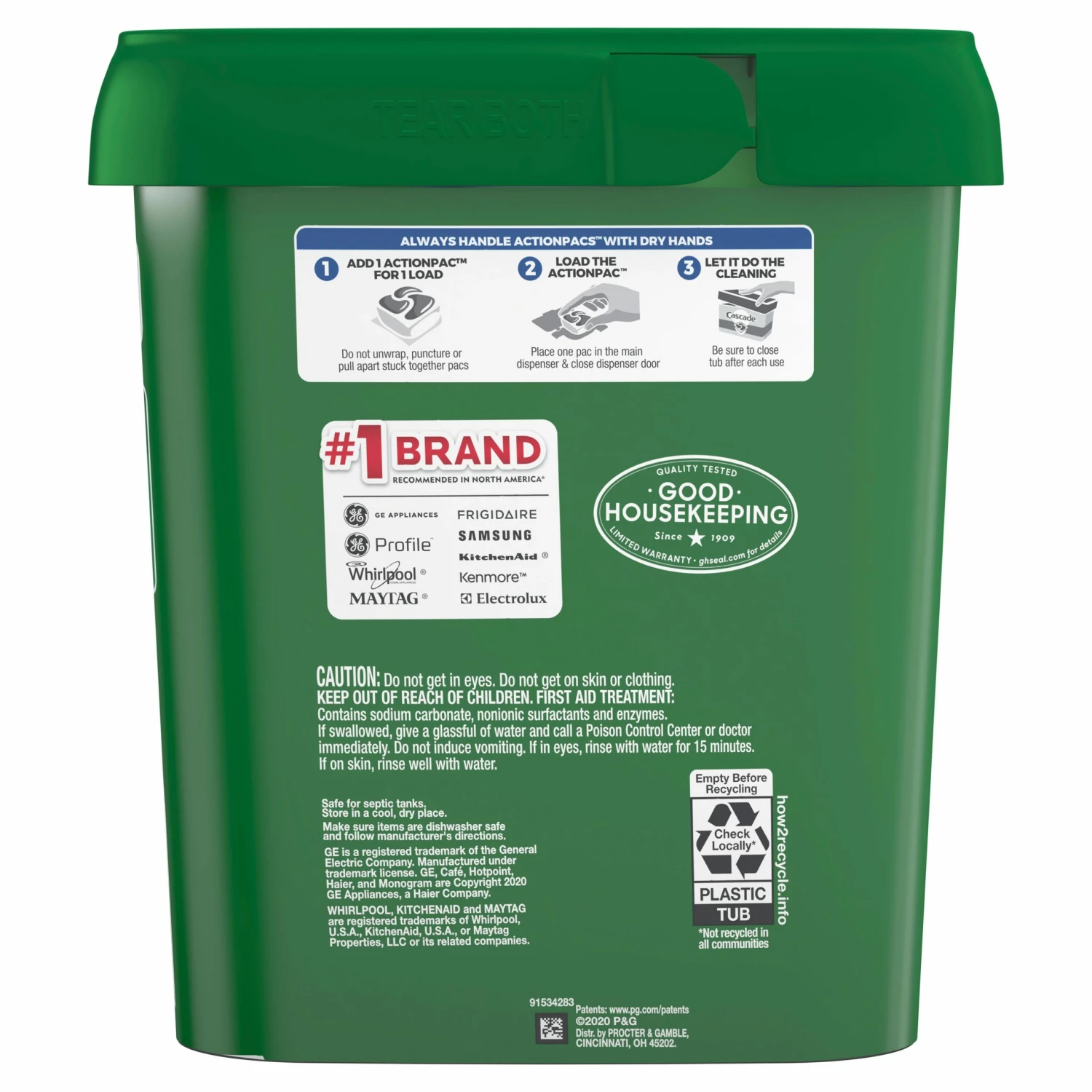 Cascade Complete ActionPacs 78-Count Fresh Dishwasher Detergent 4 Cascade Complete ActionPacs 78-Count Fresh Dishwasher Detergent - Image 2