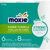 MOXIE Moxie Strong and Absorbent 6 Big Roll Paper Towels 6-Count Paper Towels -Swiffer Online Trade 10935615
