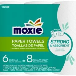 MOXIE Moxie Strong and Absorbent 6 Big Roll Paper Towels 6-Count Paper Towels