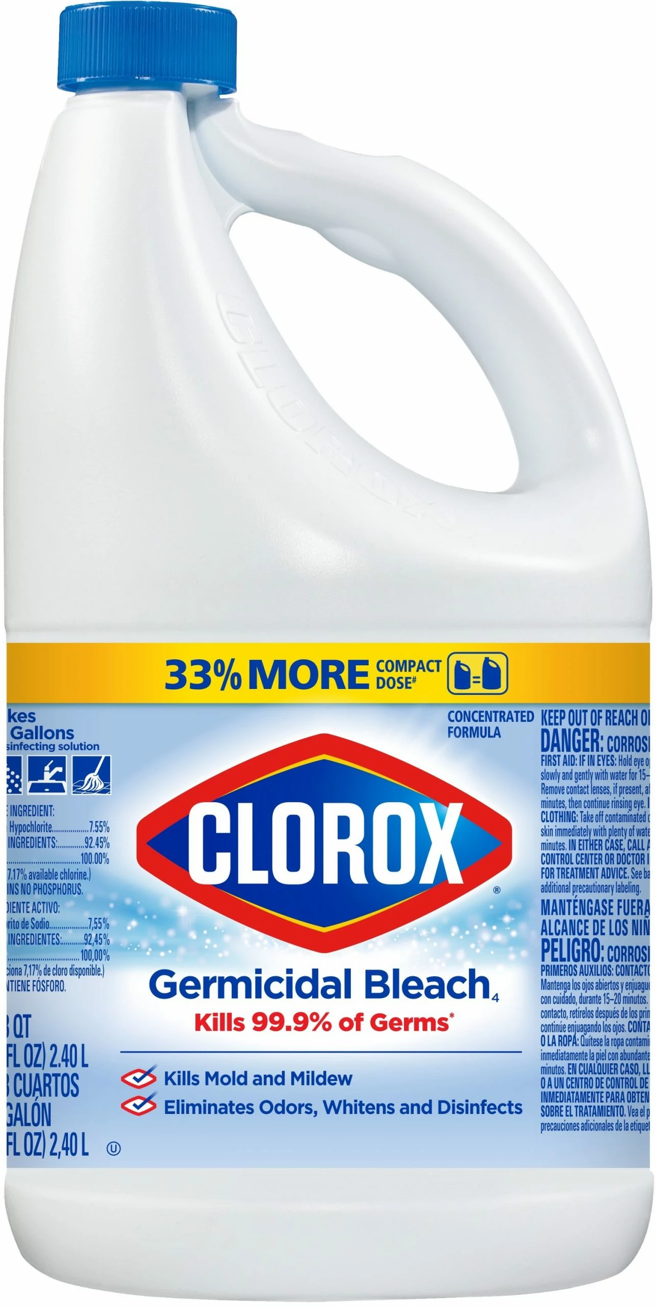 Clorox Germicidal Bleach, Regular- 81-oz Bottle 3 Clorox Germicidal Bleach, Regular- 81-oz Bottle