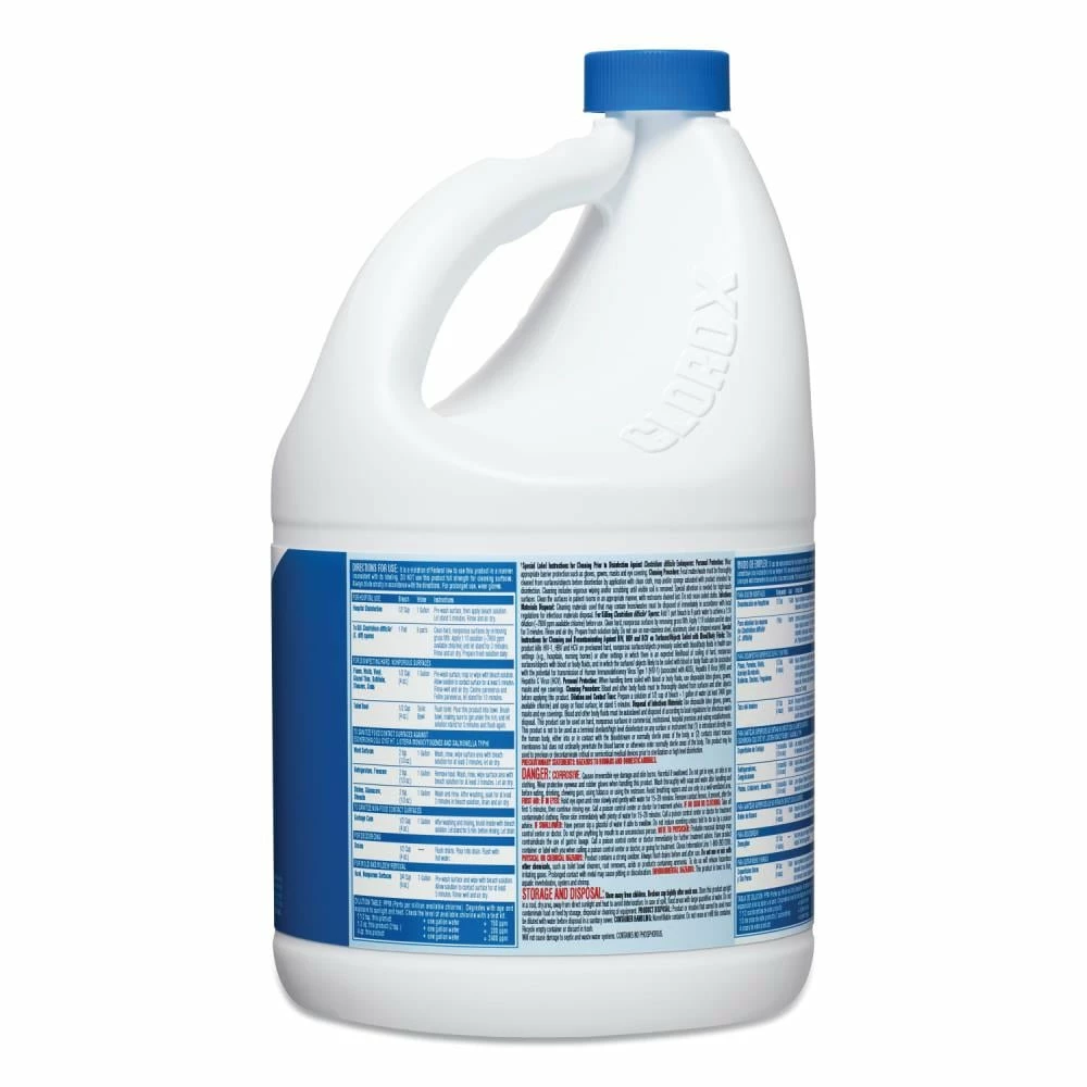 Clorox Concentrated Germicidal Bleach, Regular, 121oz Bottle, 3/Carton 6 Clorox Concentrated Germicidal Bleach, Regular, 121oz Bottle, 3/Carton - Image 4