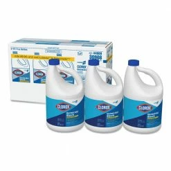 Clorox Concentrated Germicidal Bleach, Regular, 121oz Bottle, 3/Carton