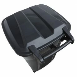 Blue Hawk Trash Cans 32-Gallon Black Plastic Wheeled Trash Can with Lid 15 Blue Hawk Trash Cans 32-Gallon Black Plastic Wheeled Trash Can with Lid -Swiffer Online Trade 14934820