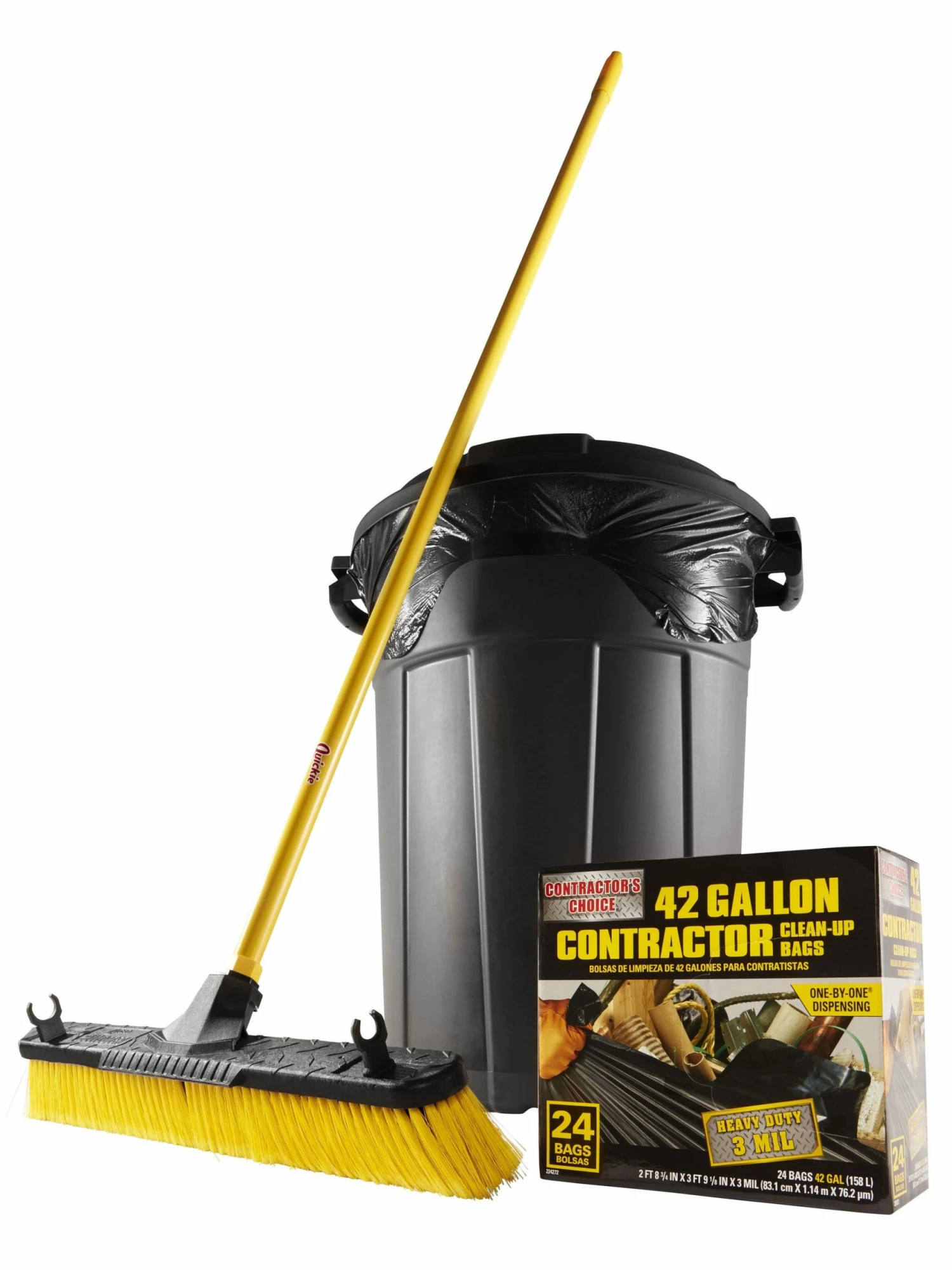 Contractor's Choice Trash Bags Contractor 24-Pack 42-Gallon Black Outdoor Plastic Construction Trash Bag 5 Contractor's Choice Trash Bags Contractor 24-Pack 42-Gallon Black Outdoor Plastic Construction Trash Bag - Image 3