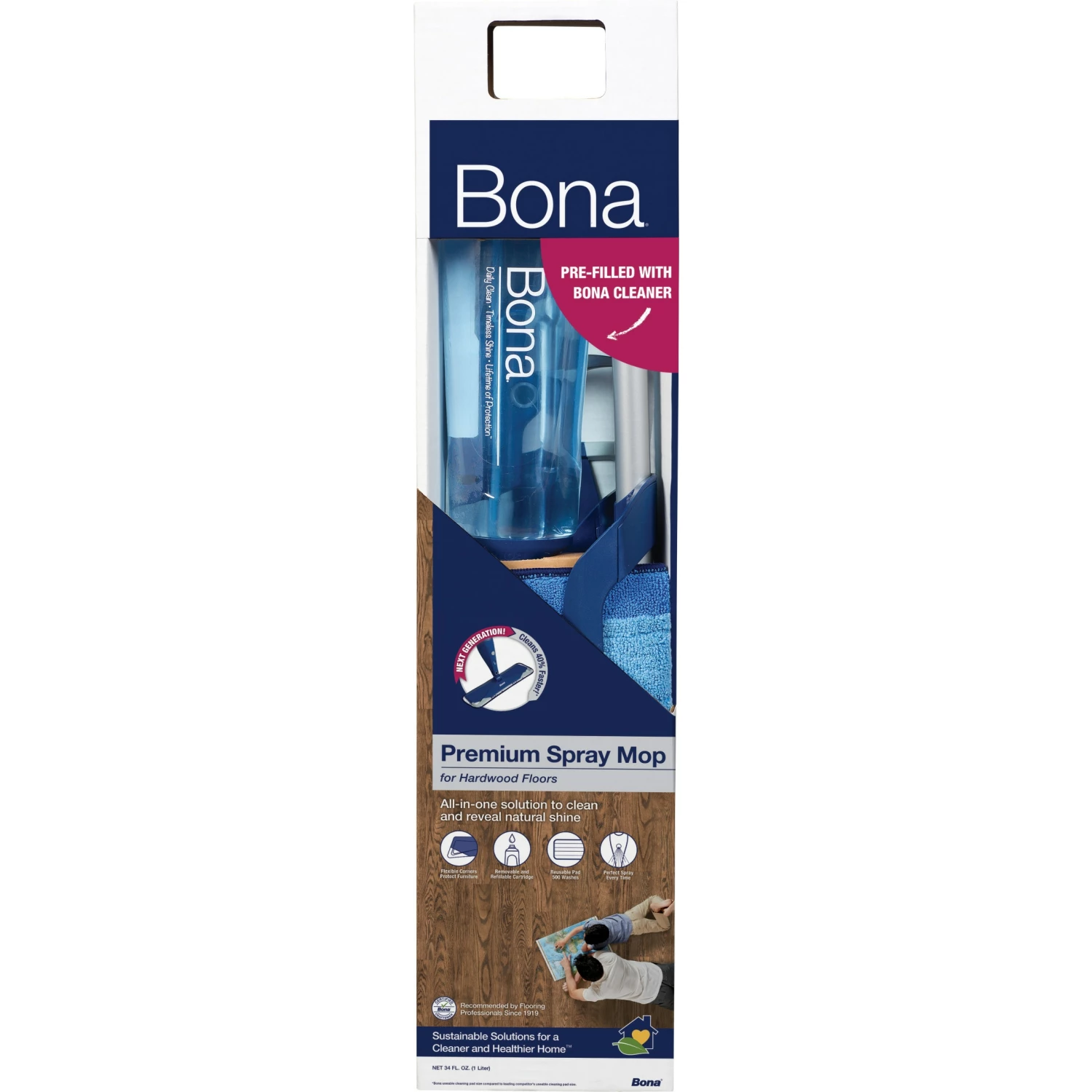 Bona Spray Mops Single Nozzle 34-fl oz Spray Mop 5 Bona Spray Mops Single Nozzle 34-fl oz Spray Mop - Image 3