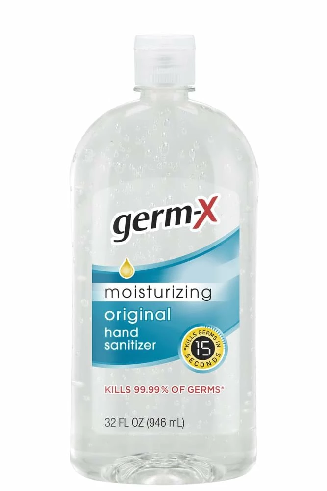 Germ-X Hand Sanitizers 32-oz Fragrance-Free Hand Sanitizer Bottle Gel 3 Germ-X Hand Sanitizers 32-oz Fragrance-Free Hand Sanitizer Bottle Gel