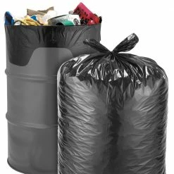 Contractor's Choice Trash Bags Contractor 40-Pack 55-Gallon Black Outdoor Plastic Construction Trash Bag -Swiffer Online Trade 17820716