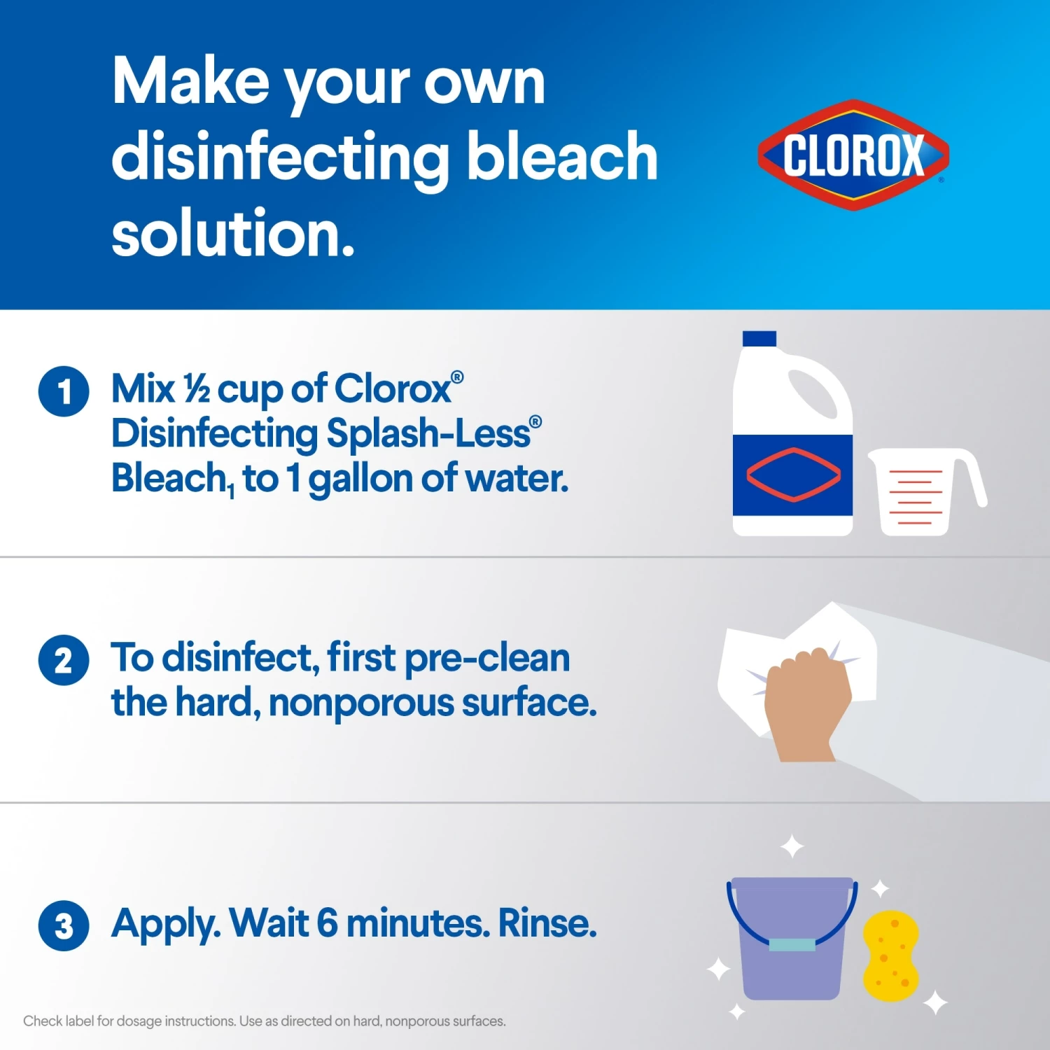 Clorox Splash-Less Liquid Bleach, Regular 77-oz Bottle 10 Clorox Splash-Less Liquid Bleach, Regular 77-oz Bottle - Image 9