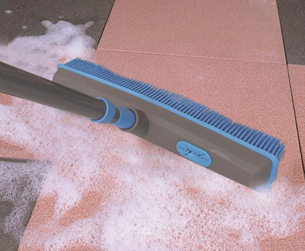 MOXIE Brooms 13-in Plastic 2-in-1 Squeegee Push Broom 3 MOXIE Brooms 13-in Plastic 2-in-1 Squeegee Push Broom