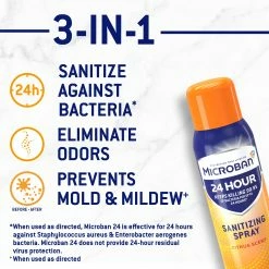 Microban All-Purpose Cleaners 24 Hour Disinfectant Sanitizing 15-oz Citrus Disinfectant Spray All-Purpose Cleaner 18 Microban All-Purpose Cleaners 24 Hour Disinfectant Sanitizing 15-oz Citrus Disinfectant Spray All-Purpose Cleaner -Swiffer Online Trade 40332014