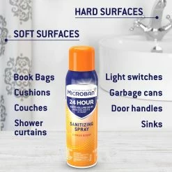 Microban All-Purpose Cleaners 24 Hour Disinfectant Sanitizing 15-oz Citrus Disinfectant Spray All-Purpose Cleaner 19 Microban All-Purpose Cleaners 24 Hour Disinfectant Sanitizing 15-oz Citrus Disinfectant Spray All-Purpose Cleaner -Swiffer Online Trade 40332016