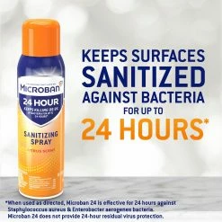 Microban All-Purpose Cleaners 24 Hour Disinfectant Sanitizing 15-oz Citrus Disinfectant Spray All-Purpose Cleaner 22 Microban All-Purpose Cleaners 24 Hour Disinfectant Sanitizing 15-oz Citrus Disinfectant Spray All-Purpose Cleaner -Swiffer Online Trade 40332029