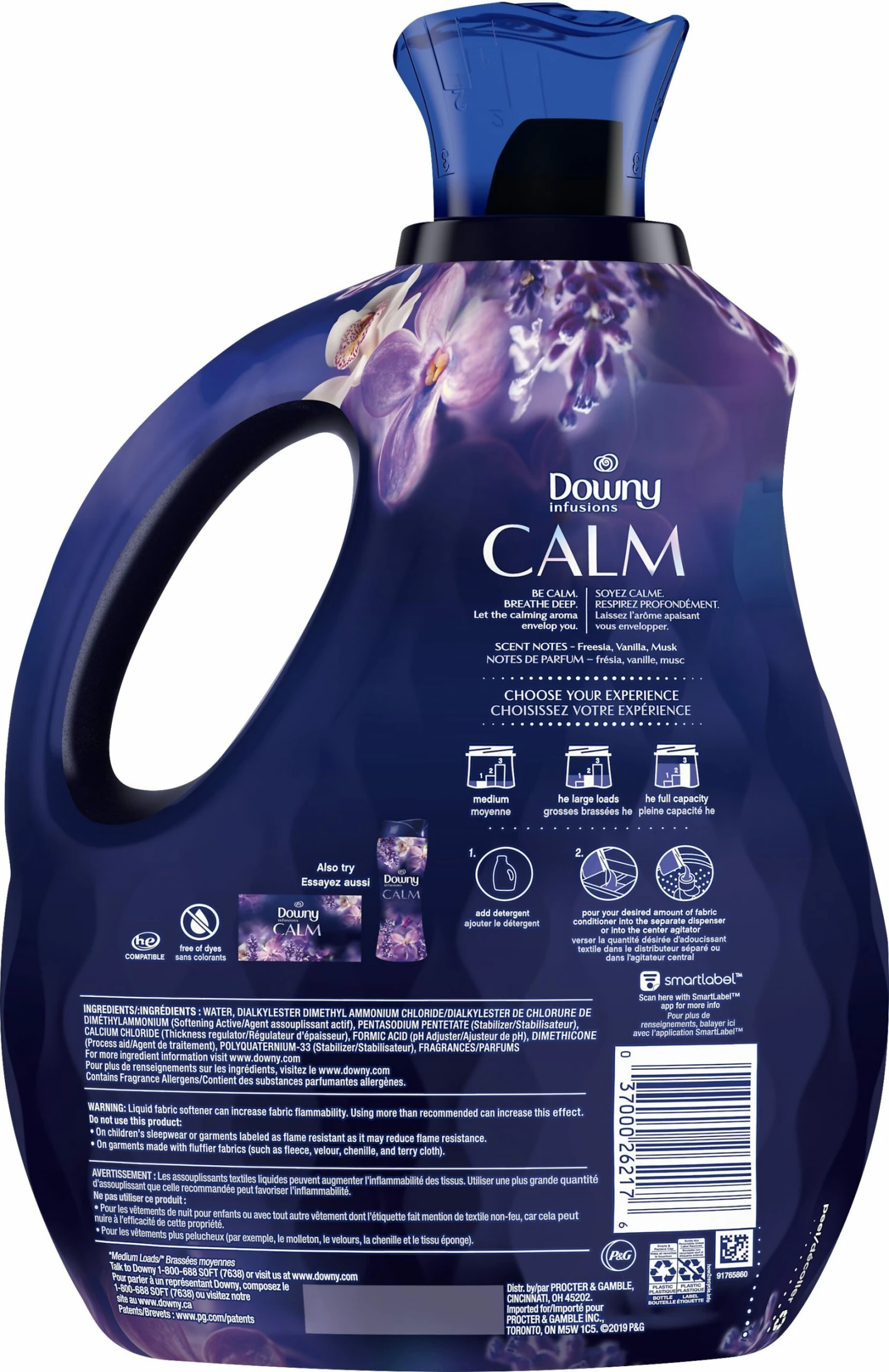 Downy Fabric Softeners Calm 81-fl oz Fabric Softener Liquid 4 Downy Fabric Softeners Calm 81-fl oz Fabric Softener Liquid - Image 2