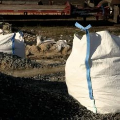 Halsted Trash Bags Heavy Duty Builder's Bag 200-Gallon White Outdoor Polypropylene Construction Trash Bag -Swiffer Online Trade 41979752