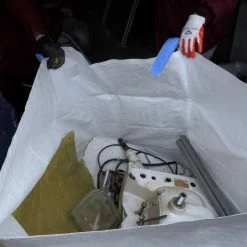 Halsted Trash Bags Heavy Duty Builder's Bag 200-Gallon White Outdoor Polypropylene Construction Trash Bag -Swiffer Online Trade 41979762