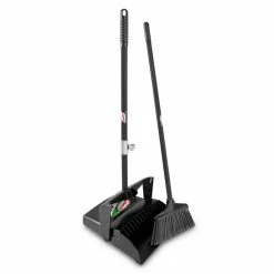 Libman Brooms 10-in Poly Fiber Angle with Dustpan Upright Broom