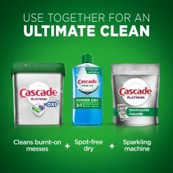 Cascade Platinum + Oxi ActionPacs 62-Count Fresh Dishwasher Detergent -Swiffer Online Trade 42126446