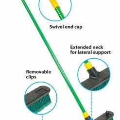 Quickie BULLDOZER Brooms 18-in Poly Fiber All-Purpose Push Broom -Swiffer Online Trade 42132015